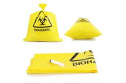 China Disposal 20L 50L 100L Yellow Medical Waste Bags HDPE PP LDPE supplier