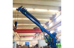 China 25t Electro Pedestal Deck Lifting Telescopic Boom Crane supplier