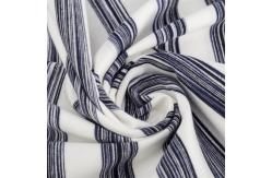 China Environmental Elastic Smooth And Soft Striped Knit Fabric 100kg For T-Shirt supplier