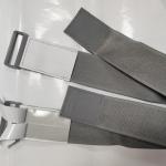 50mm Grey Plastic Buckle Elastic Hook Loop Medical Straps For Protective Gear