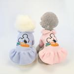 Comfortable Cute Dog Winter Dress XS XL Polyester Pet Skirt Cat Winter Clothes for sale