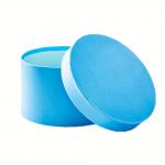 Custom Cardboard Tube Packaging Blue Color Matte Finish Round Cylinder Gift Pack for sale