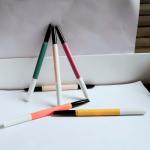 Double Ended Auto Eyebrow Pencil Slim Shape Long Standing Customizable