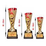 Colorful Plating ABS Plastic Trophy Cup Custom Design And Logo Accepted for sale