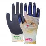 15 Guage Durable Latex Sandy Coated Gloves With TPR Impact Shields For Garden Work for sale