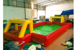 China Customized Inflatable Football Field Interactive Sport Games Inflatable Water Soccer Field supplier