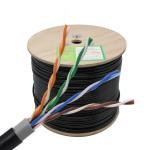 UV Resistance Cat5e Network Cable Outdoor UTP 24AWG Copper Wire for sale