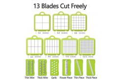 China Multifunctional Kitchen Tool Accessories  22 pcs  Onion Cutter Vegetable Chopper Slicer supplier