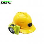 25000lux Strong Bright LED Mining Light With USB Charging Underground Cordless Cap Lamp for sale