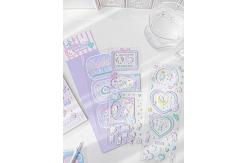 China 50 Sheets Pack Cartoon Sticker Sheet Smooth Surface For Business Use supplier