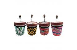 China 30OZ Tumbler Cup Holder Insulated Silicone RTS Solid Neoprene Cup Sleeves supplier