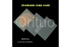 China Tcg Games Non Glare Trading Card Sleeve Double Matte Cpp 66x91mm supplier