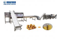 China Industrial 500KG/H Potato Washing And Peeling Machine Slicing Making Machines supplier