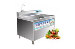 China 0.5KW Automatic Vegetable Washing Machine Small Air Bubble Washing Machine supplier