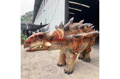 China Customized Performance Realistic Animatronic Ankylosaurus Dinosaur Double Costume supplier