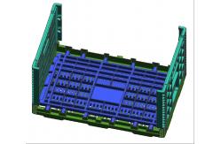 China Collapsible Agriculture Fruit And Vegetable Plastic Crates Mesh Style supplier