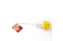 China Adjustable Sponge Bottle Washer Brush Plastic Long Handle Cup Feeding Bottle Scrubber Brush supplier