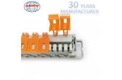 China 10 Pairs Krone Disconnection Module / Double Side Electrical Terminal Block supplier