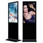 UHD Indoor Multi Touch LCD Advertising Kiosk Floor Standing Digital Signage for sale
