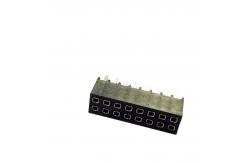 China 2.54mm Pitch Double Row Pin Header , 2-50Pin Box Header Connector supplier