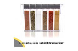 China TOPZEA Clear Plastic Spice Storage Containers Shakers Jars For Seasonings Condiments supplier