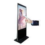 Hotel Lobby Information Display Kiosk , Aluminum Frame Interactive Multimedia Kiosk