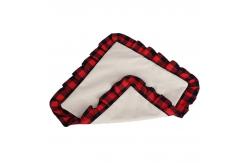 China Double Sided Sublimation Pillow Case Blanks Printed Plaid Cotton Linen Sublimation Pillow Cover supplier