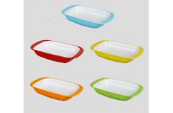 China 100% Melamine Unbreakable Plastic Rectangle Bowls Deep Plate For Salad Soup supplier