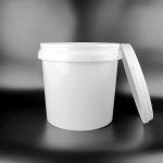 SGS Approval 18Kg Round White Pail With Cover Durable Large Capacity for sale