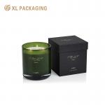 Luxury Black Candle Box Cosmetic Lid And Base Box Paper Box Packaging For Candle for sale