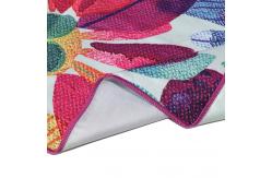 China Sandless Suede Microfiber Beach Towel Waffle Weave Drying Towel With Ziper supplier
