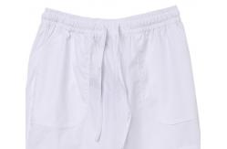 China Elastic Waist Draw String White Chef Pants supplier
