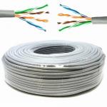 White Cat6 Ethernet Cable Roll With Shielding Unshielded High Durability for sale