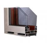 Aluminum Sliding Window Extrusion Profiles Customized Double Glazed for sale