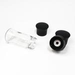 Round Glass Spice Black 2 In 1 148.9g 100ml Pepper Salt Mill