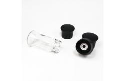China Round Glass Spice Black 2 In 1 148.9g 100ml Pepper Salt Mill supplier