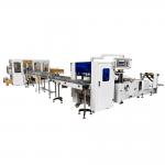 No need hand touch full automatic napkin tissue square paper folding machine connect high speed serviette packing machine production line for sale