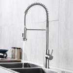 HOMEKA Coil Spring Kitchen Spray Taps 360 Degree PEX Swiveling Pull Out Hose