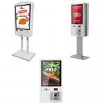 Floor Standing Touch Screen POS Terminal , Restaurant Ordering Kiosk 27 Inch 32 Inch for sale