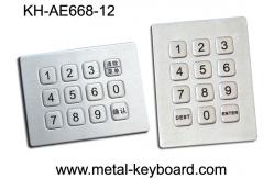 China 12 Keys Sealed Numeric Keypad , Water Proof Rugged Keypad In 3x4 Matrix supplier