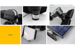China 180 Degree IP65 Outdoor Spotlights 20m Solar Motion Sensor Security Light supplier