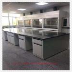 Fireproof Laboratory Workbench Furniture / Chemical Resistant Lab Tables for sale