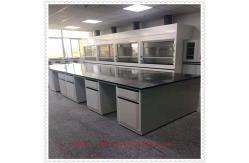 China Fireproof Laboratory Workbench Furniture / Chemical Resistant Lab Tables supplier