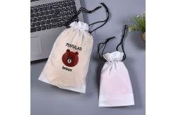 China Poly EVA / PVC/ PE Frosted Drawstring Plastic Bag Cartoon Animal Felt supplier