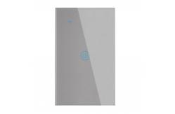 China Single Pole Touch Glass 1 Gang Smart Switch Wall Mounted 10A supplier