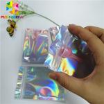 Clear Front Hologram Foil Pouch Packaging Three Side Seal Bags Recyclable k