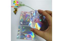 China Clear Front Hologram Foil Pouch Packaging Three Side Seal Bags Recyclable k supplier