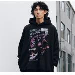 2021 New Styels  Black And Dark Brown Pullover Printed Casual Fleece Hoodies Custom Logo for sale