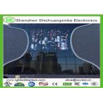 p6.25 Soft Transparent Flexible Led Screen , SMD Glass Wall Screen Nova System for sale