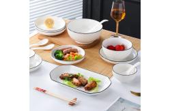 China Dining Elegant Tableware Set , 12 Piece Ceramic Dinnerware Set supplier